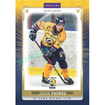 2024/25 Goal Cards Maxa liga 1. série #ZLI-14 Jesse Paukku Parallel 1of15