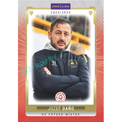 2024/25 Goal Cards Maxa liga 1. série #FMI-25 Jozef Daňo Parallel 1of15