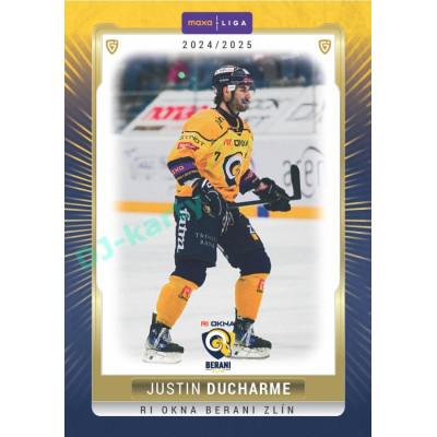 2024/25 Goal Cards Maxa liga 1. série #ZLI-28 Justin Ducharme Parallel 1of15