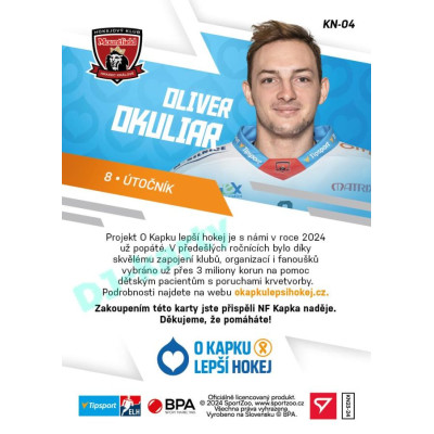 2023/24 Sportzoo O kapku lepší hokej #KN-04 Oliver Okuliar