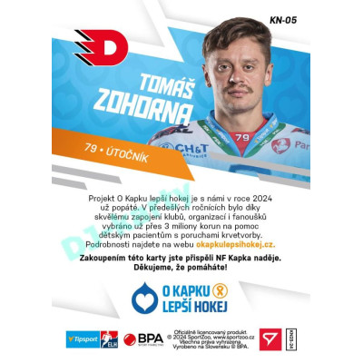2023/24 Sportzoo O kapku lepší hokej #KN-05 Tomáš Zohorna