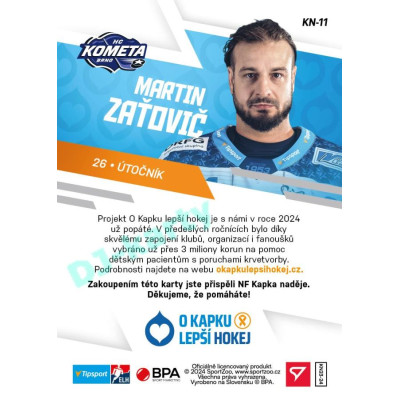 2023/24 Sportzoo O kapku lepší hokej #KN-11 Martin Zaťovič