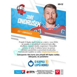 2023/24 Sportzoo O kapku lepší hokej #KN-12 Jiří Ondrušek