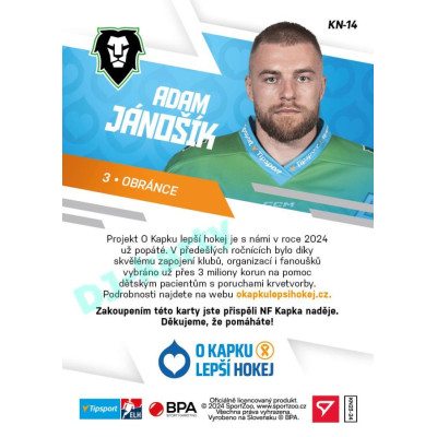 2023/24 Sportzoo O kapku lepší hokej #KN-14 Adam Jánošík