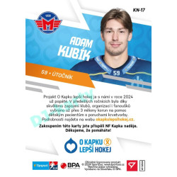 2023/24 Sportzoo O kapku lepší hokej #KN-17 Adam Kubík