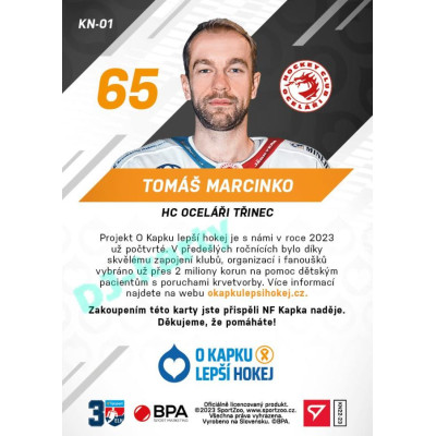 2022/23 Sportzoo O kapku lepší hokej #KN-01 Tomáš Marcinko