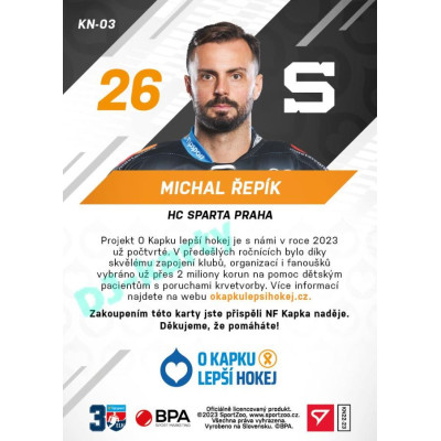 2022/23 Sportzoo O kapku lepší hokej #KN-03 Michal Řepík