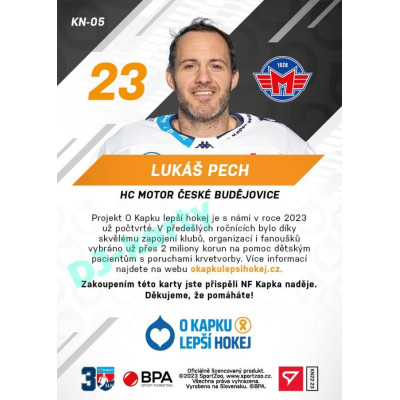 2022/23 Sportzoo O kapku lepší hokej #KN-05 Lukáš Pech