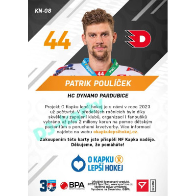 2022/23 Sportzoo O kapku lepší hokej #KN-08 Patrik Poulíček