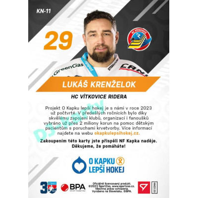 2022/23 Sportzoo O kapku lepší hokej #KN-11 Lukáš Krenželok