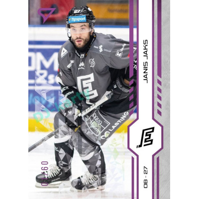 2024/25 Sportzoo ELH 1. serie #183 Janis Jaks Purple Iceberg xx/60