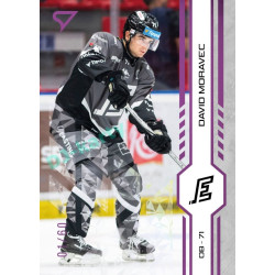 2024/25 Sportzoo ELH 1. serie #186 David Moravec Purple Iceberg xx/60
