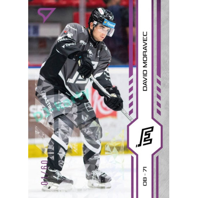 2024/25 Sportzoo ELH 1. serie #186 David Moravec Purple Iceberg xx/60