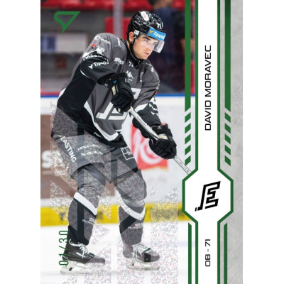 2024/25 Sportzoo ELH 1. serie #186 David Moravec Green Glitter xx/30