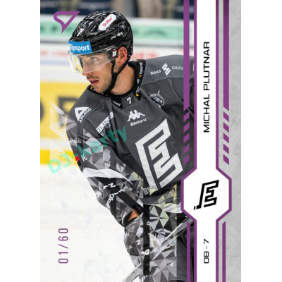 2024/25 Sportzoo ELH 1. serie #187 Michal Plutnar Purple Iceberg xx/60