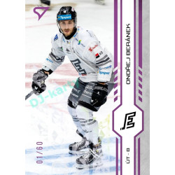 2024/25 Sportzoo ELH 1. serie #190 Ondřej Beránek Purple Iceberg xx/60