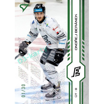 2024/25 Sportzoo ELH 1. serie #190 Ondřej Beránek Green Glitter xx/30