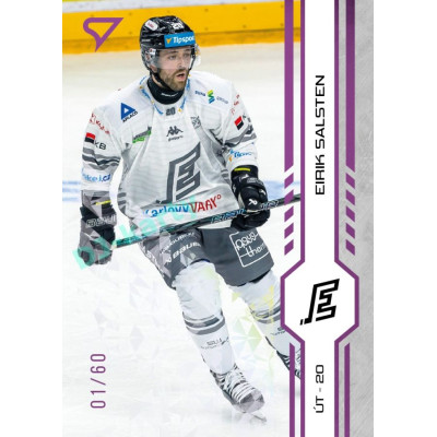 2024/25 Sportzoo ELH 1. serie #197 Eirik Salsten Purple Iceberg xx/60