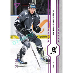 2024/25 Sportzoo ELH 1. serie #198 Robin Sapoušek Purple Iceberg xx/60