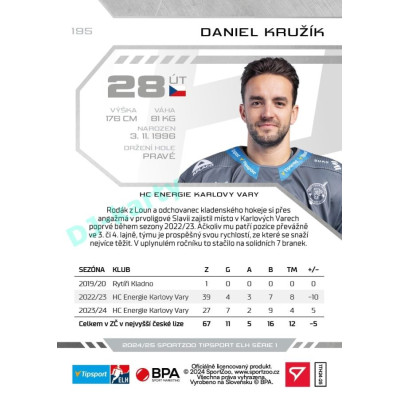 2024/25 Sportzoo ELH 1. serie #195 Daniel Kružík