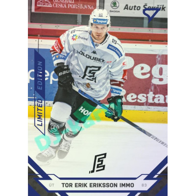 2021/22 Sportzoo TIPSPORT ELH 2. série #342 Tor Erik Eriksson Immo Blue xx/99