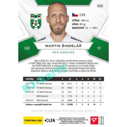 2021/22 Sportzoo Fortuna Liga 2. série #309 Martin Šindelář