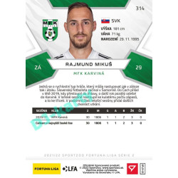 2021/22 Sportzoo Fortuna Liga 2. série #314 Rajmund Mikuš