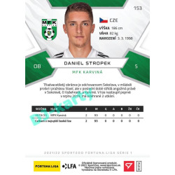 2021/22 Sportzoo Fortuna Liga Daniel Stropek #153