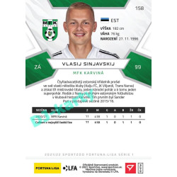 2021/22 Sportzoo Fortuna Liga Vlasij Sinjavskij #158