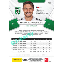 2021/22 Sportzoo Fortuna Liga Michal Papadopulos #159