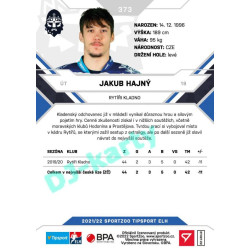 2021/22 Sportzoo TIPSPORT ELH 2. série #373 Jakub Hajný
