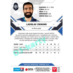 2021/22 Sportzoo TIPSPORT ELH 2. série #376 Ladislav Zikmund
