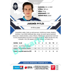 2021/22 Sportzoo TIPSPORT ELH 2. série #377 Jaromír Pytlík