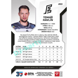 2022/23 Sportzoo ELH 1. série #203 Tomáš Havlín