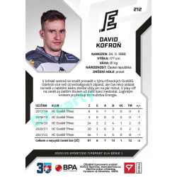 2022/23 Sportzoo ELH 1. série #212 David Kofroň