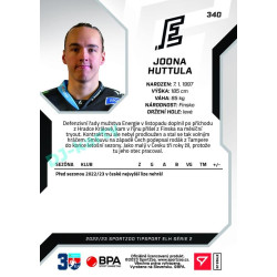2022/23 Sportzoo ELH 2. série #340 Joona Huttula