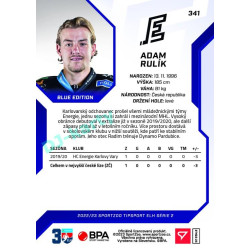 2022/23 Sportzoo ELH 2. série #341 Adam Rulík Blue xx/99