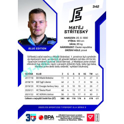 2022/23 Sportzoo ELH 2. série #342 Matěj Stříteský Blue xx/99