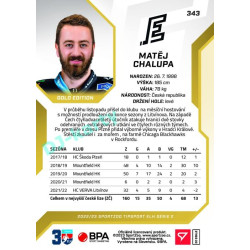 2022/23 Sportzoo ELH 2. série #343 Matěj Chalupa Gold xx/19