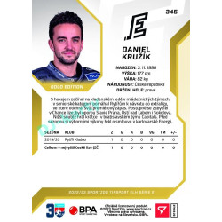 2022/23 Sportzoo ELH 2. série #345 Daniel Kružík Gold xx/19