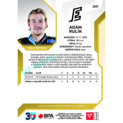 2022/23 Sportzoo ELH 2. série #341 Adam Rulík Gold xx/19