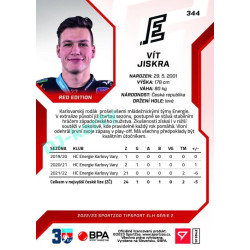 2022/23 Sportzoo ELH 2. série #344 Vít Jiskra Red xx/49