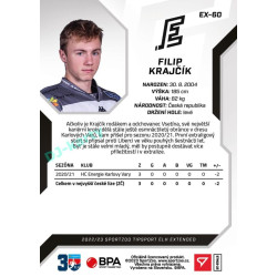 2022/23 Sportzoo ELH Extended #EX-60 Filip Krajčík