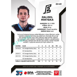 2022/23 Sportzoo ELH Extended #EX-61 Dalimil Mikyska