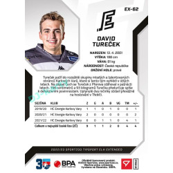 2022/23 Sportzoo ELH Extended #EX-62 David Tureček