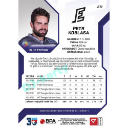 2022/23 Sportzoo ELH 1. série #211 Petr Koblasa Blue xx/99