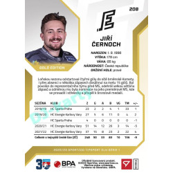 2022/23 Sportzoo ELH 1. série #208 Jiří Černoch Gold xx/19