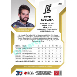 2022/23 Sportzoo ELH 1. série #211 Petr Koblasa Gold xx/19