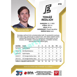 2022/23 Sportzoo ELH 1. série #215 Tomáš Redlich Gold xx/19