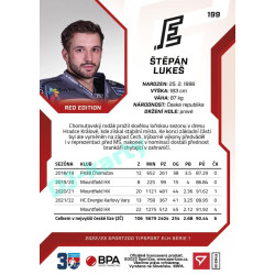 2022/23 Sportzoo ELH 1. série #199 Štěpán Lukeš Red xx/49